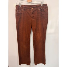 J.Crew Womens Rust Brown Corduroy Straight Le...