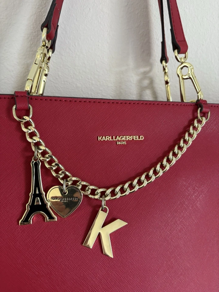 Bolso de mano Karl Lagerfeld Paris rojo Foto 3 de 4