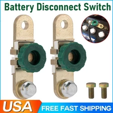 2Pcs Side Post Battery Terminal Quick Disconnect Switch Car Battery Shut/Cut Off