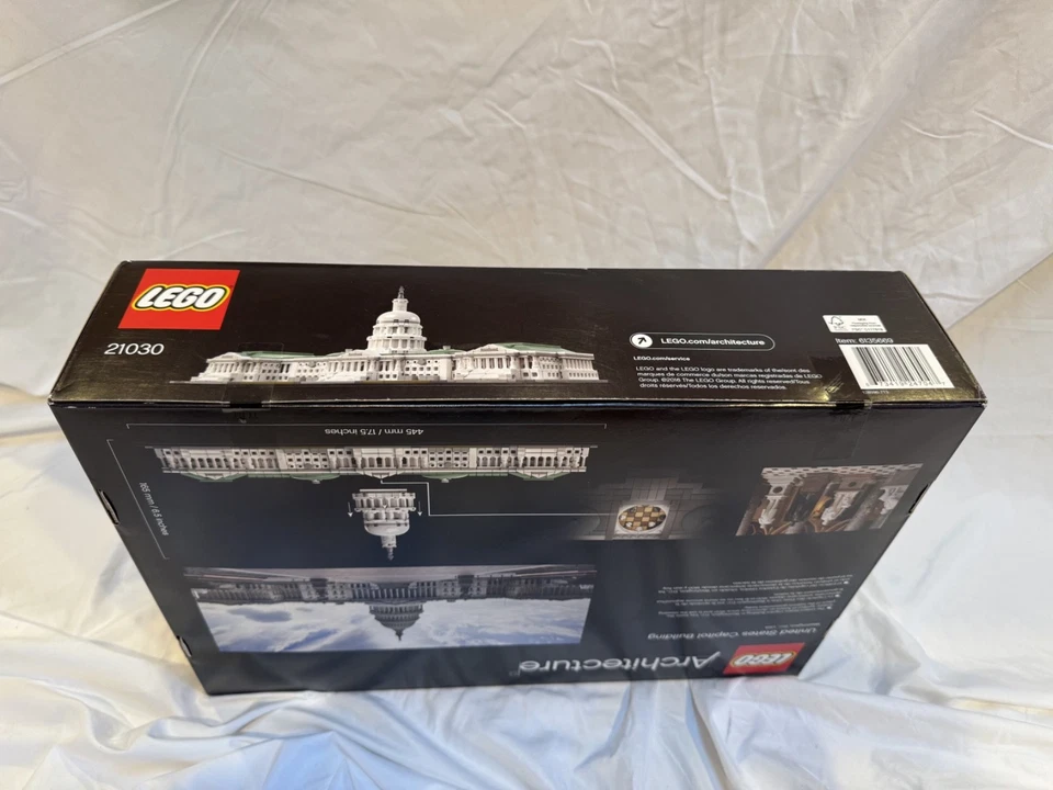 LEGO Arquitectura Edificio del Capitolio de Estados Unidos 21030 Retirado Nuevo - Precintado Foto 2 de 4