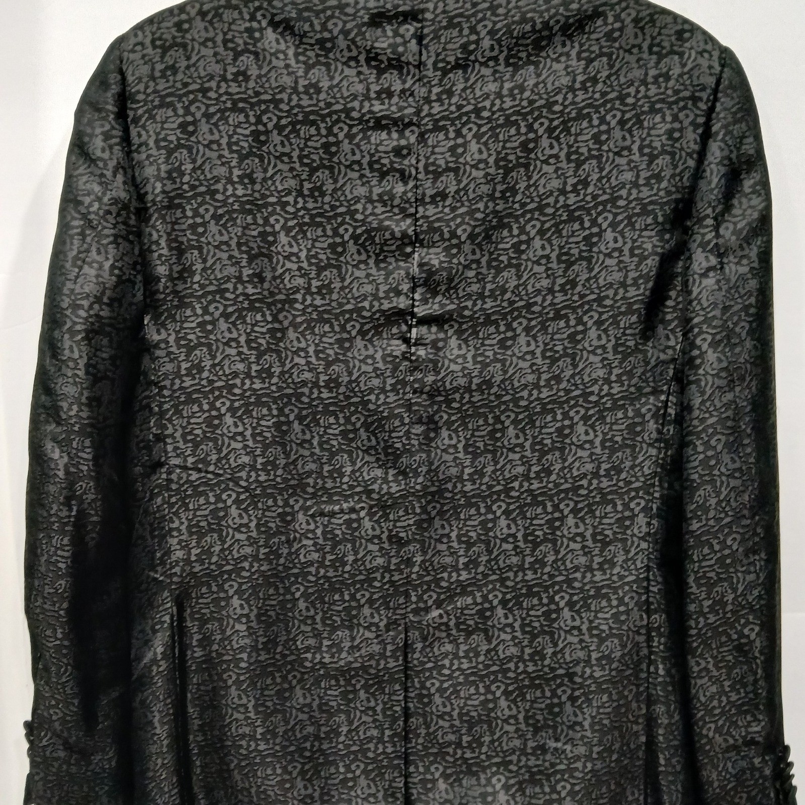 Lanvin Men's Black Jacquard Silk Tuxedo Dinner Jacket Blazer Sz EU48 8R US38