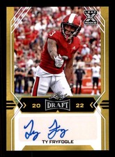 2022 Leaf Draft #BA-TF1 Ty Fryfogle Autographs Gold