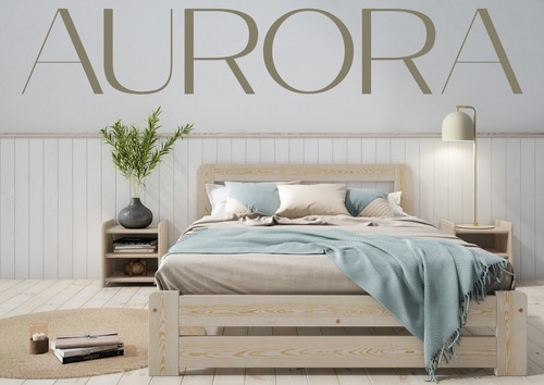 Handmade Solid Wooden Bed Frame F1 Aurora 6FT Super King with 4 Colour Finish