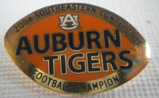 Vintage 2004 Auburn Tigers Football SEC Champions Enamel Pin AU Southeastern