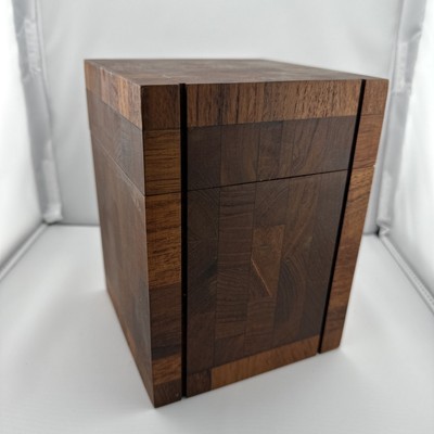 Alfred Dunhill Mid-Century Square Teak Cigar Humidor *RARE*