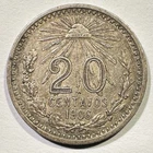 Photo of a 1906 Mexico 20 Centavos Silver from an eBay sale