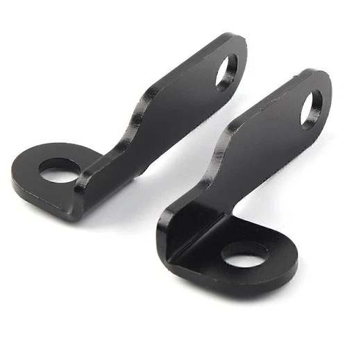 2x Motorcycle Fork Clamp Turn Signal Light Mount Bracket Holder for Harley Black