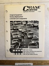 Vintage 1987 Crane Cams Application Information Brochure