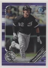 2019 Bowman Chrome Prospects Purple Refractor 239/250 Nick Madrigal #BCP-173 s3g