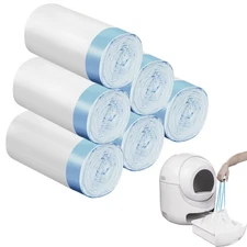 120 Count Extra Large Cat Litter Box Liners, Cat Litter Waste Receptacles Bag...