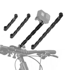 Aluminum 1/4 Extension Hole Rod Arm Mount Helmet For Gopro Max For Insta.360 h