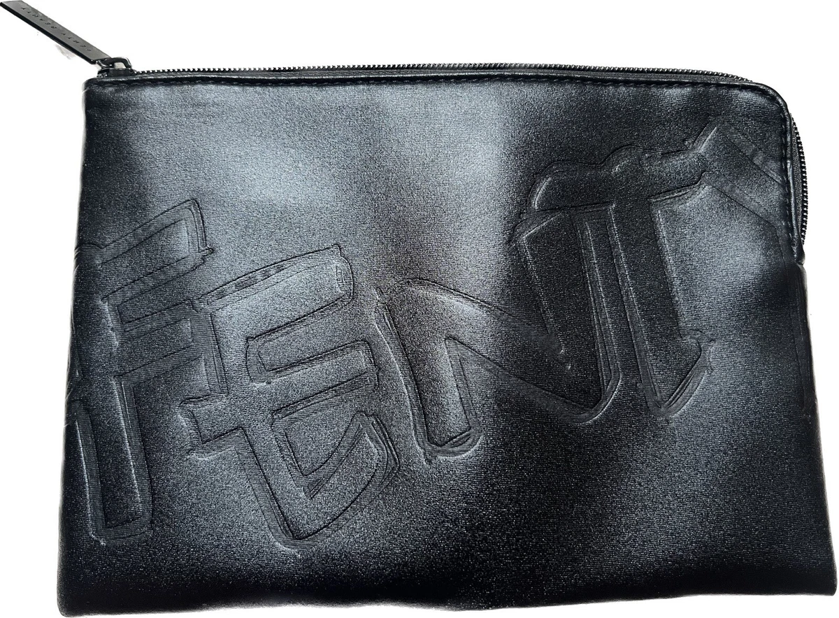 FENTY BEAUTY Makeup Cosmetic Bag Clutch Zipper Purse Black