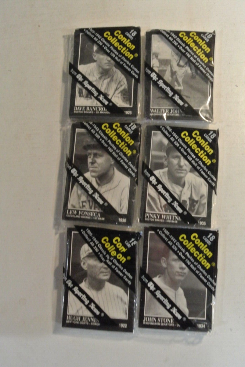 6 PACKS OF 1905-1942 CONLON COLLECTION BASEBALL CARDS | eBay