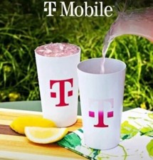 SET OF TWO T-Mobile Aluminum Tumbler Color Changing Cup Tuesday June '24 Edition