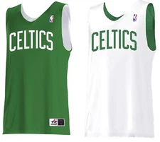 Boston Celtics NBA Alleson Basketball Reversible Jersey Green White Men's Medium