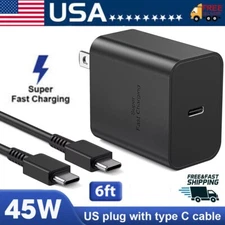 45W Super Fast Charging Type C Wall Charger+Cable For Samsung Galaxy S24 S23 S22
