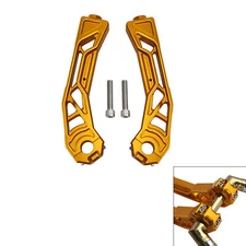 Gold 10" Handlebar Riser 1" Bar Clamp Fit For Harley Softail Dyna 1999-2017 2016