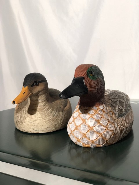 Hand Carved and Painted Wood Duck Decoy Northwest Artisan 