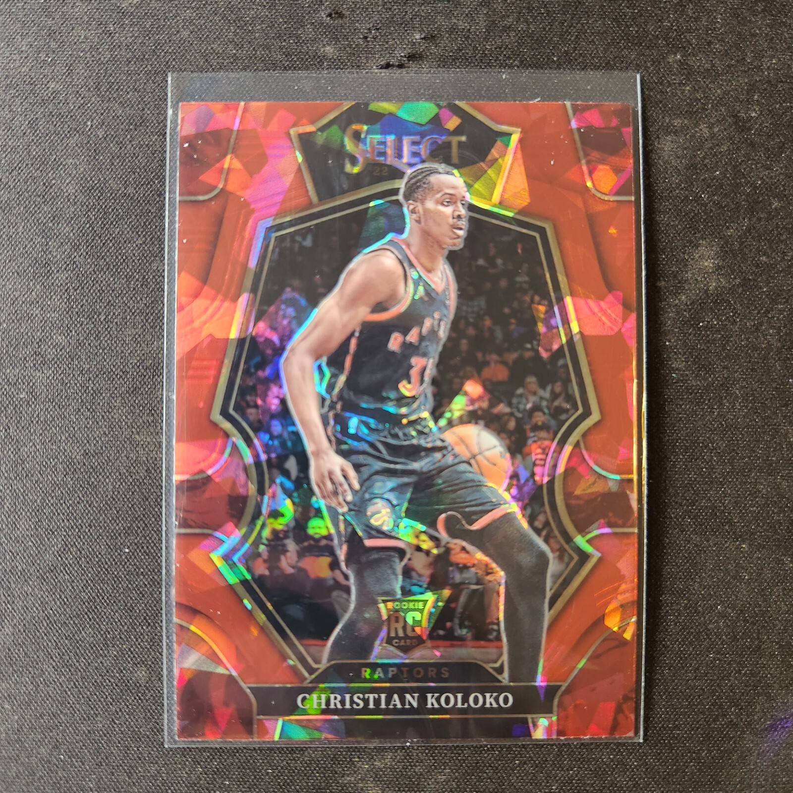 2022-23 Panini Select Christian Koloko Red Ice Prizm #185 Premier Rookie RC  L8