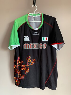 Mexico Olympic Games Football Shirt Atletica Soccer Jersey Size XL