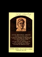 Luke Appling Hand Signed Gold Hall Of Fame Postcard Autograph