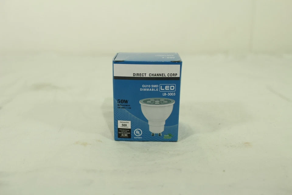 DCC GU10 SMD 50w 7.5w Dimmable LED LB-3003 3000K 500 Lumens 22.8yrs - Image 2 of 4