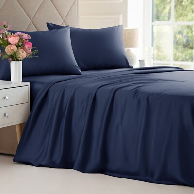 100% Bamboo Sheet Sets, Soft, Cooling & Breathable Bed Sheets by CGK Linens
