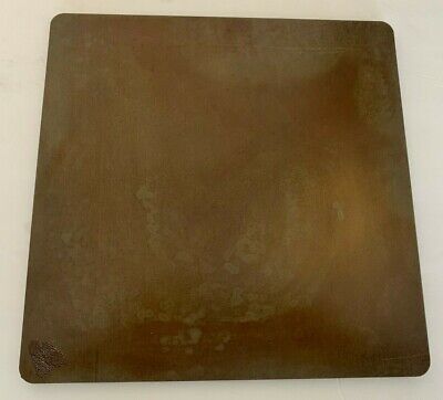 Fully Seasoned 1/4" x 14" x 16" Ready to use! 1/4" Steel Pizza Plate
