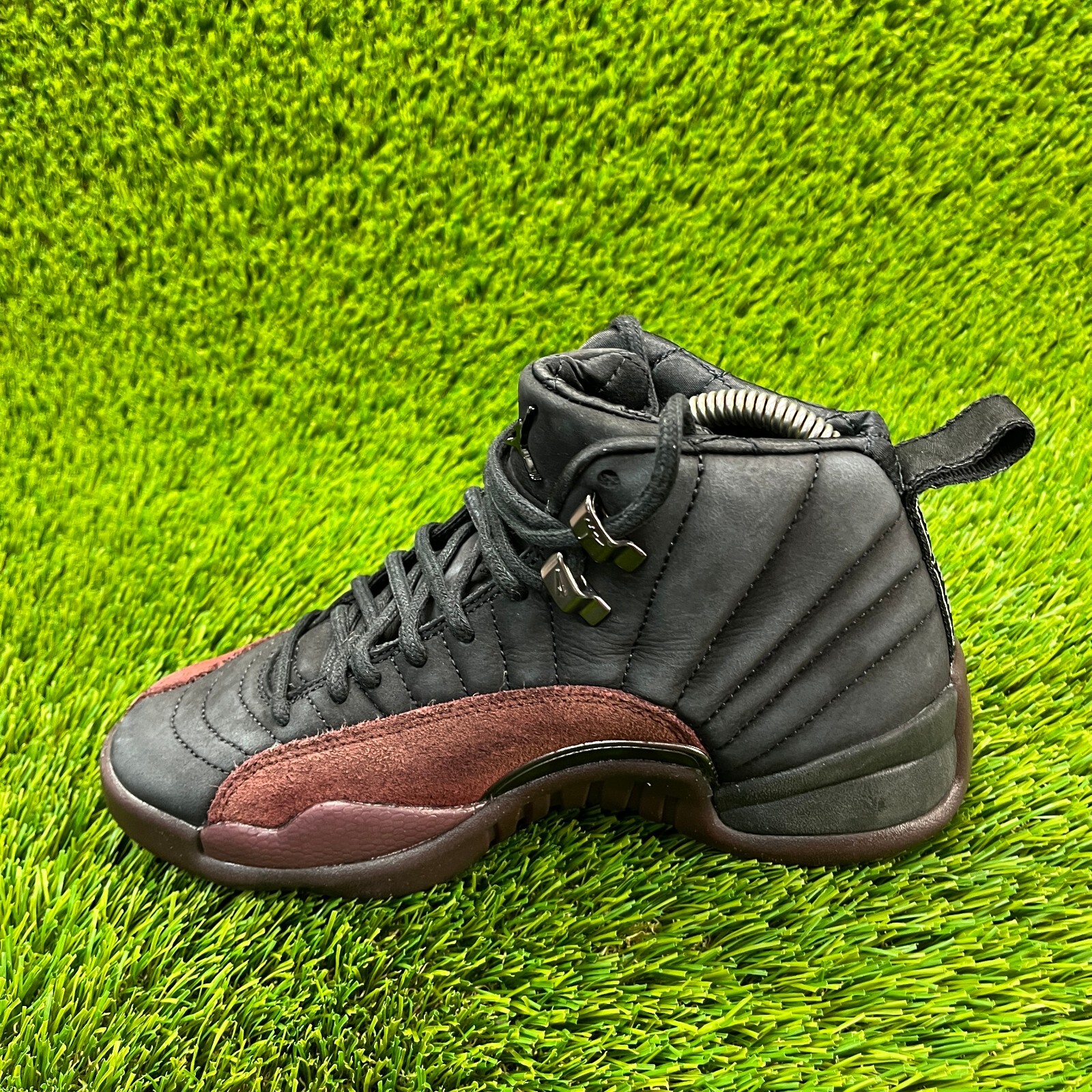 Nike Air Jordan 12 Retro SP x A Womens Size 6 Black Athletic Shoes Sneakers thumbnail 2