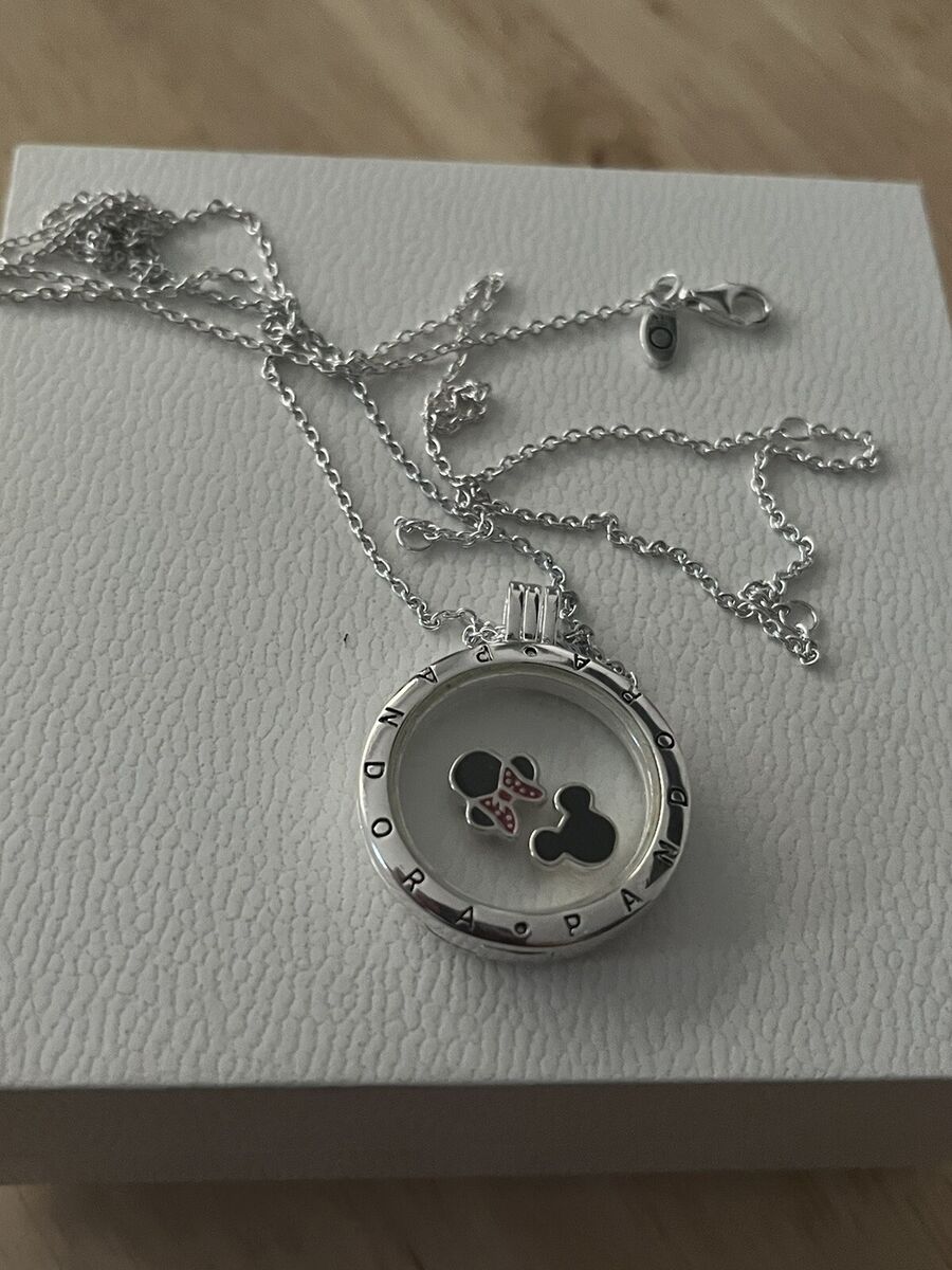 Floating Crystal Round Ashes Urn Necklace