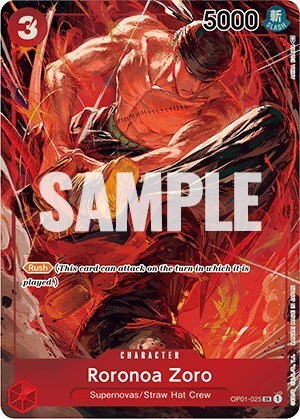 Roronoa Zoro OP01-025 Romance Dawn for sale | eBay