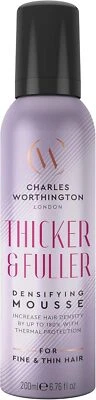 Charles Worthington Thicker and Fuller Densifying Mousse, Hair Thickening Produ