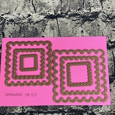 Spellbinders Nestabilities Dies S4-127 Classic Scalloped Squares Large 6 Dies