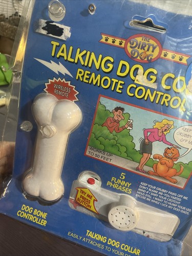 Vintage 1995 Fun-Damental Too The Dirty Dog Talking Dog Collar Sealed RARE - Picture 7 of 12