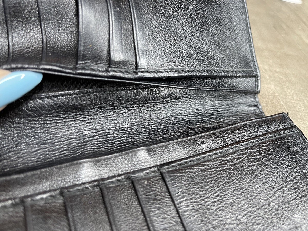 Christian Dior Wallet Authentic Black Leather Long Monogram