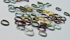 8mm SPLIT RINGS Color MIX Double jump ring Connectors Jewelry Findings 5/16"