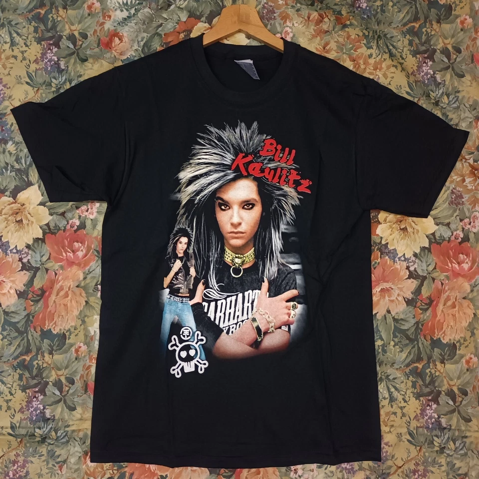 SELTENSTES VINTAGE DEADSTOCK BILL KAULITZ TOKIO HOTEL M T-SHIRT ZWEISEITIG BEDRUCKT - Bild 2 von 4