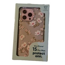 onn. Protect Dainty Floral Phone Case for iPhone 15 Pro Max NEW IN BOX