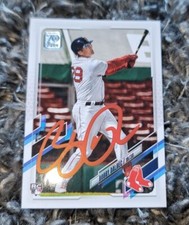 Bobby Dalbec Signed Autograph 2021 Topps Series 1 Rookie Card #26 Boston Red Sox