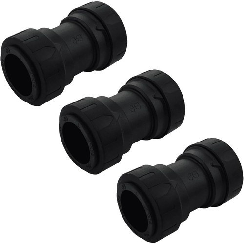 SharkBite 1 Inch ProLock Coupling, Push to Connect Plastic Plumbing Fitting,