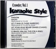 Crowder Volume 1 Christian Karaoke Style NEW CD G Daywind 6 Songs