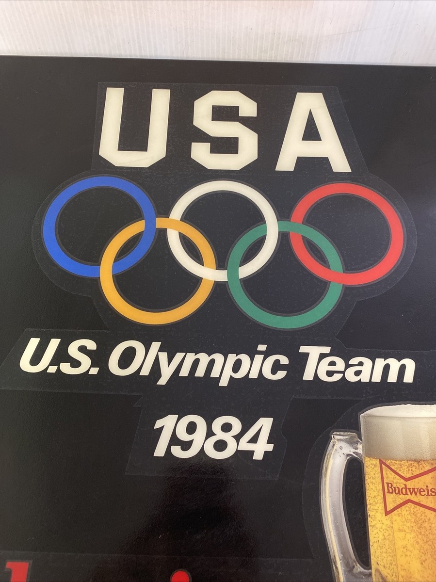 Bud Light USA オリンピック 1984 ネオンライト VINTAGE BUD LIGHT 1984 USA OLYMPIC TEAM BEER LIGHT UP SIGN