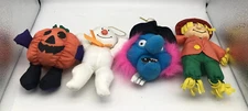 Halloween plush lot(Jack o latern,Ghost,Witch,Scarecrow)