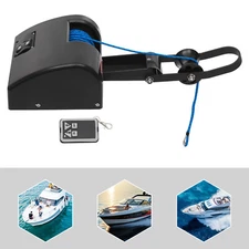 Boat Marine Electric Anchor Winch Boat Winch with Anchor Roller & Remote Control