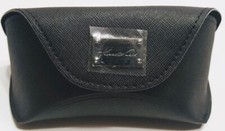 Kenneth Cole NEW Large Black Aviator Sunglass Eyeglass Snap Close Case Glasses