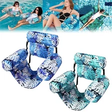 Inflatable Pool Floats Adult Floating Lounge Chairs Fabric Floating Hammock NEW