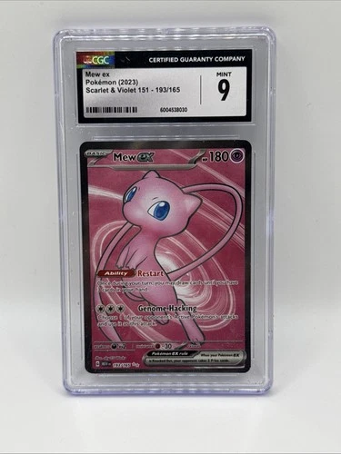 Pokémon TCG Mew EX 151/165 CGC 9 Mint Scarlet & Violet 151 Holo