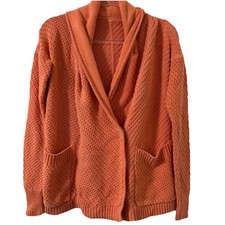 Lululemon Orange Post Practice Wrap Cardigan Sweater Size 4