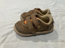 Stride Rite Kyle Tan Brown Shoes Sneakers Baby Infant Boy Size 4