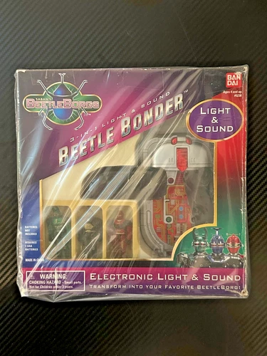 Vintage 1996 Bandai Saban’s BeetleBorgs Beetle Bonder 3-in-1 Electronic Morpher